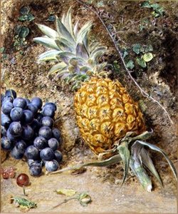 Trauben und eine Ananas von William Henry Hunt