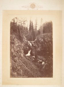 Gewölbte Wasserfälle am Fuß des Mt. Blackmore M.T. von William Henry Jackson