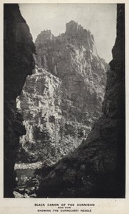 Canyons von Colorado: Schwarzer Canon des Gunnison, Seitenansicht, Currecanti Needle von William Henry Jackson