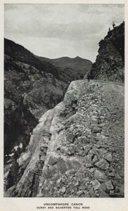 Canyons von Colorado: Uncompahgre Canon, Ouray und Silverton Mautstraße von William Henry Jackson