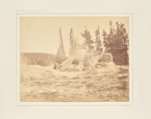 Krater des Grotto Geysirs von William Henry Jackson