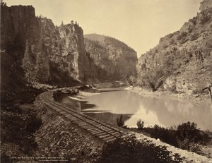 Echo-Klippen, Canyon des Grand River, Glenwood-Erweiterung, D.&R. G.R.R. von William Henry Jackson