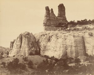 Navajo-Kirche in der Nähe von Fort Wingate, New Mexico von William Henry Jackson