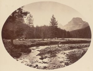 Palace Butte Park, Gallatin Mountains, Montana Territory von William Henry Jackson