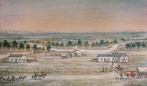 Die Whitman-Mission im Jahr 1845 von William Henry Jackson