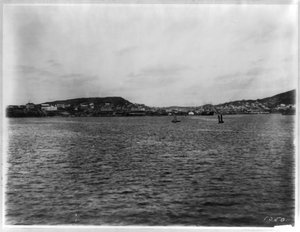 Wladiwostok - Panoramablick vom Hafen von William Henry Jackson