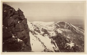 Westlich vom Gipfel des Pikes Peak von William Henry Jackson