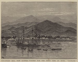 Discovery Bay, Neuguinea, zum ersten Mal besucht von HMS Basilisk von William Henry James Boot