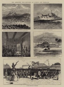 Der Ashantee-Krieg, Skizzen in Elmina und Coomassie