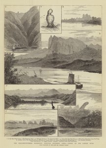 Die Colquhoun-Wahab-Expedition durch Südchina, Szenen am Kanton-Fluss von William Henry James Boot