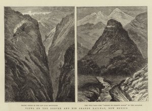 Ansichten der Denver und Rio Grande Eisenbahn, New Mexico von William Henry James Boot