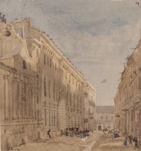 Beginn der Königlichen Stallungen, Paris, ca. 1828