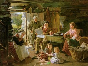 Hütteninnenraum von William Henry Midwood