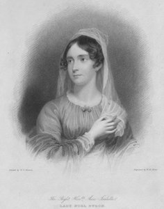Die Rechte Ehrenwerte Anne Isabella Lady Noel Byron, Ehefrau des Dichters George Gordon Byron