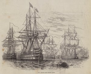 Die britische Flotte vor Lissabon