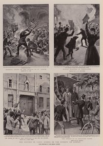 Die Unruhen in Paris, Szenen auf den Straßen am Sonntag