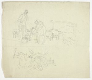 Schweine füttern von William Henry Pyne