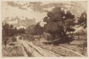 Eine Straße auf Long Island von William Henry Shelton