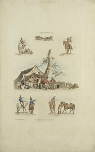 Lagerszenen, 1803 von William Henry after Pyne