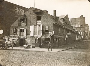 Race Street Wharf, Delaware Avenue an der Race Street, 1867