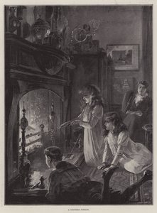 Ein Weihnachtskamin von William Heysham Overend
