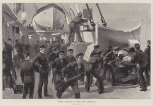Übungseinsatz an Bord der HMS Australia von William Heysham Overend