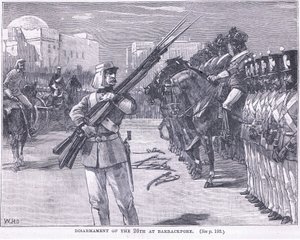 Entwaffnung des 26. in Barrackpore, 1857