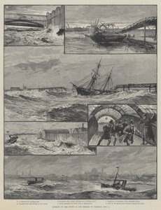 Auswirkungen des Sturms auf der Mersey am Dienstag, 1. November von William Heysham Overend