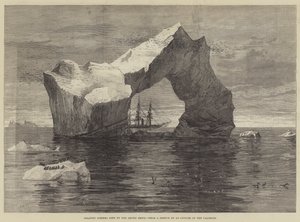 Gigantischer Eisberg, gesehen von den arktischen Schiffen von William Heysham Overend
