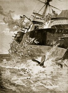 HMS Victoria kentert, 22. Juni 1893