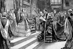 Vorstellung bei der Königin, ca. 1850er, 1900