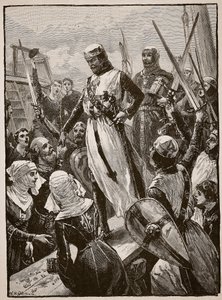 Empfang von Richard bei seiner Rückkehr vom Kontinent, Illustration aus 