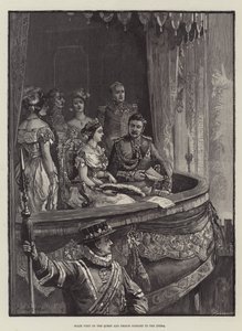 Staatsbesuch der Königin und des Prinzgemahls in der Oper von William Heysham Overend