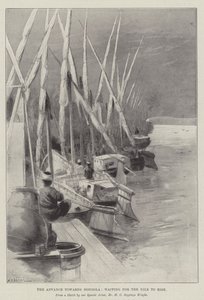 Der Vormarsch nach Dongola, warten auf das Ansteigen des Nils