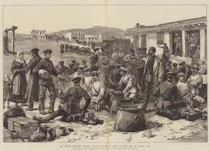 Der afghanische Grenzstreit, russische Truppen in Baku auf dem Weg nach Zentralasien von William Heysham Overend