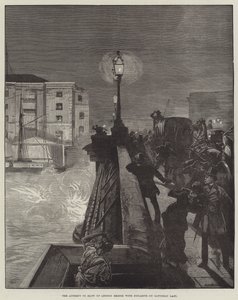 Der Versuch, die London Bridge am vergangenen Samstag mit Dynamit in die Luft zu sprengen von William Heysham Overend