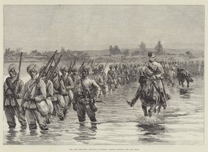 Die Chin-Grenzkampagne in Burma, Truppen überqueren den Yaw-Fluss