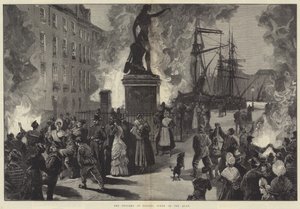 Die Cholera in Toulon, Szene am Kai von William Heysham Overend