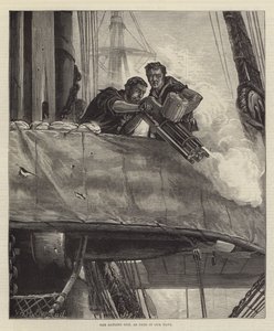 Das Gatling-Gewehr, wie es in unserer Marine verwendet wird von William Heysham Overend