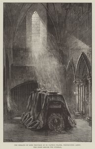 Die Überreste von Lord Tennyson in der St. Faith