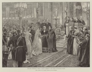 Die königliche Hochzeit in Berlin, Hochzeitszeremonie in der Kapelle des Königspalastes