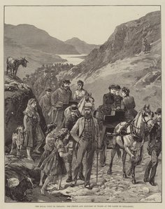 Der königliche Besuch in Irland, der Prinz und die Prinzessin von Wales an den Seen von Killarney von William Heysham Overend