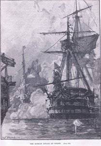 Der russische Angriff auf Sinope 1853 n. Chr.