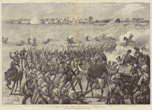 Krieg im Sudan, erster Versuch, die Stadt Metammeh einzunehmen, 21. Januar von William Heysham Overend
