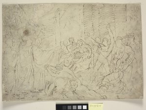 Christus heilt einen Kranken oder Die Auferweckung des Lazarus von William Hilton