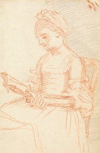 Sitzende Dame mit Buch