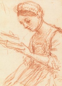 Junge Dame mit einem Buch von William Hoare