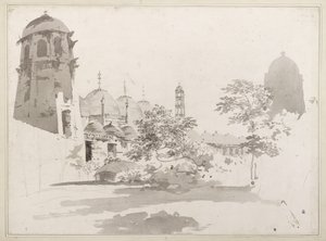 Ansicht der Cuttera, gebaut von Jaffier Cawn in Murishidbad, um 1781