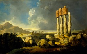 Monumente auf der Osterinsel, ca. 1776 von William Hodges