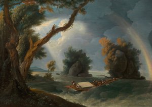 Sturm am Ganges, mit Mrs. Hastings in der Nähe der Col-gon-Felsen